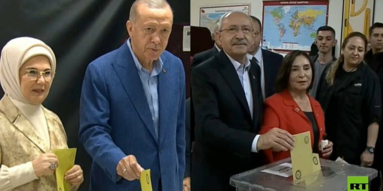 أردوغان وكيليتشدار أوغلو يدليان بصوتهما وسط إجراءات أمنية مشددة