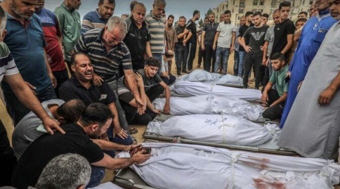 استشهاد 49 فلسطينيا وإصابة آخرين في عدوان على خان يونس وأماكن تؤوي نازحين