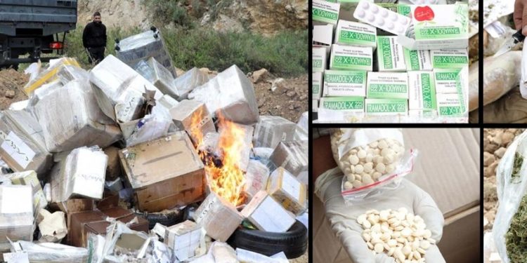 لبنان.. إتلاف كمية كبيرة من المخدرات ضبطتها الجهات الأمنية